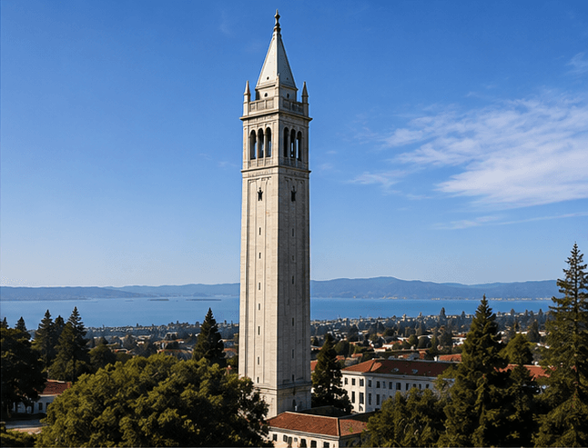 UC Berkeley Sather Tower 校园景观