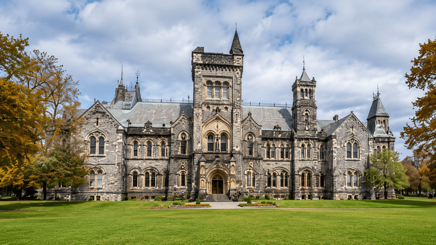 University of Toronto 或 UBC 校园建筑