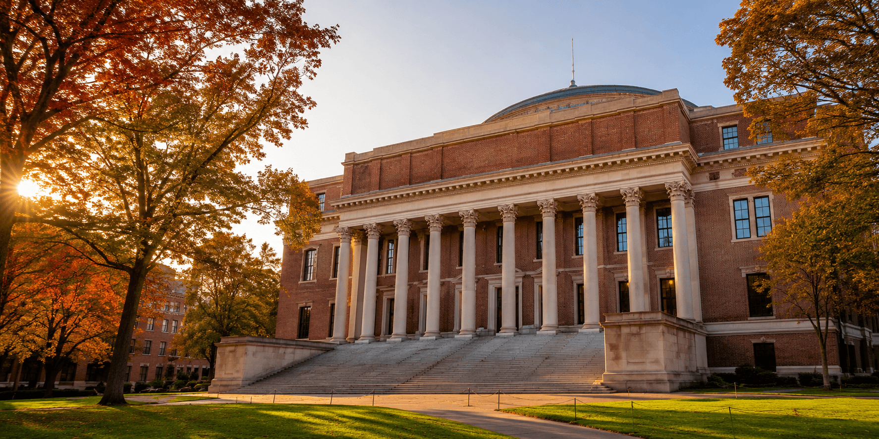 Harvard University Widener Library 哈佛大学怀德纳图书馆